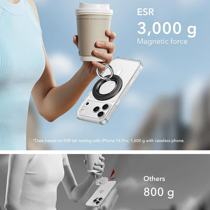 Držiak na prsteň ESR HaloLock, čierny