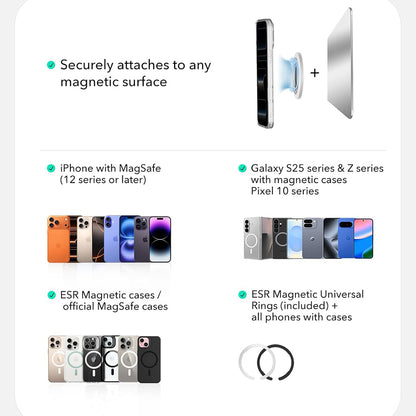 Podpora pre prsteň ESR HaloLock, Biela