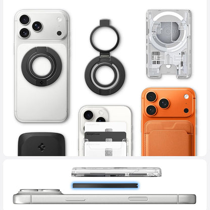 Držiak na prst Spigen Dual Pop Mag S, univerzálny, sivý AMP11736