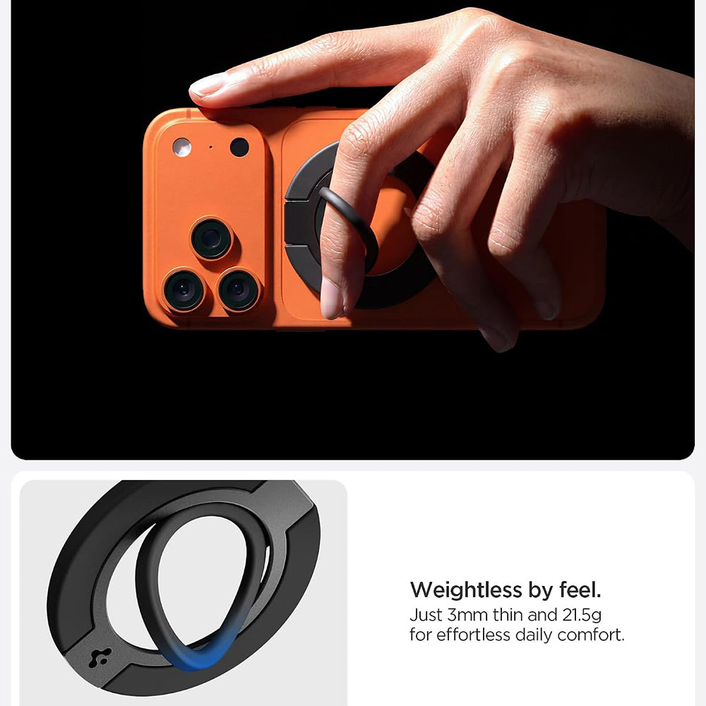Držiak na prst Spigen Dual Pop Mag S, univerzálny, sivý AMP11736