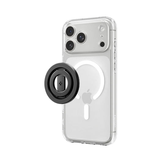 Držiak na prsteň Spigen OM108 Mag Fit+, univerzálny, čierny AMP11739