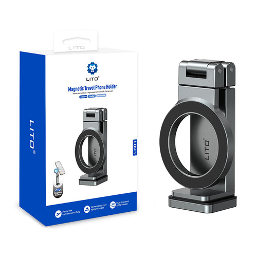 Magnetický držiak Lito LH01, Univerzálny, Sivý
