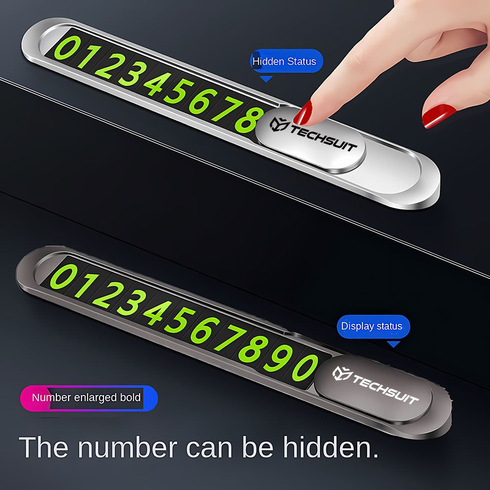 Držiak na telefónne číslo do auta Techsuit PNP1