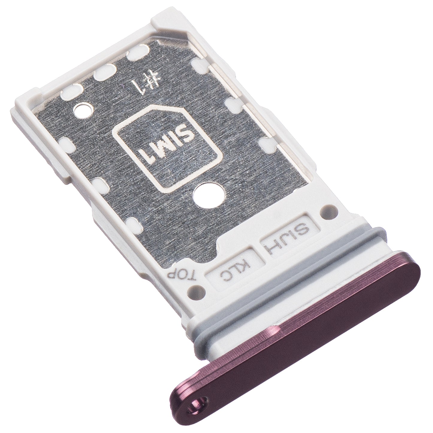 Držiak SIM Samsung Galaxy S22 Ultra 5G S908, Single SIM, Fialová (Burgundy)