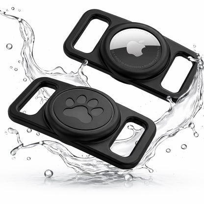 Podpora Techsuit BuddyGuard DG1 pre Apple AirTag na obojok domáceho zvieraťa, čierna