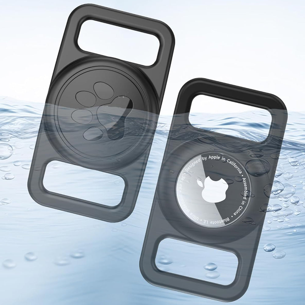 Podpora Techsuit BuddyGuard DG1 pre Apple AirTag na obojok domáceho zvieraťa, čierna