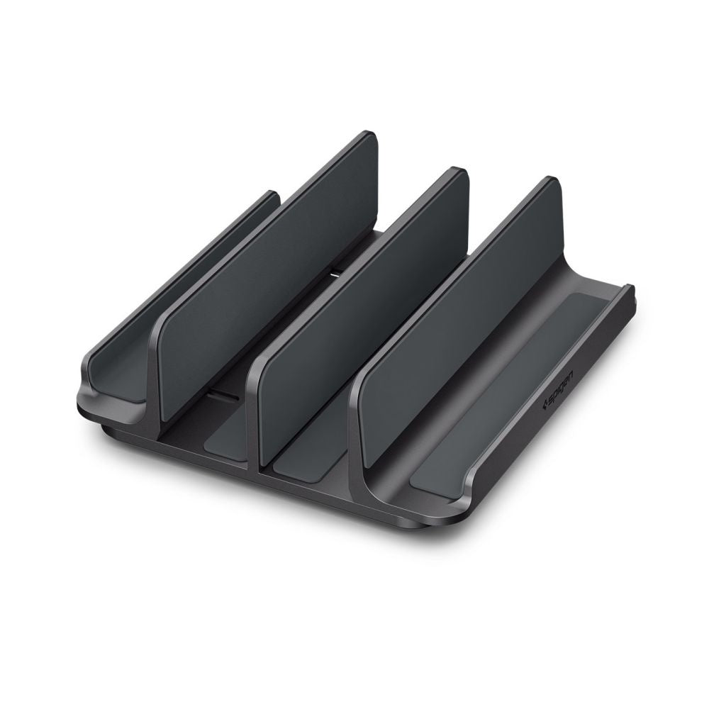 Vertikálny stojan Spigen LD208S4 Two pre laptop s hrúbkou 14mm - 27mm, Sivý