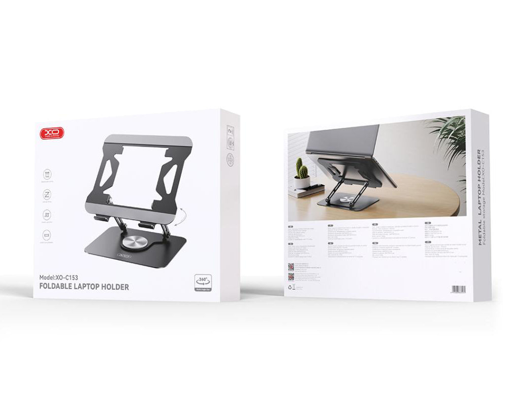 Podstavec XO Design C153 pre laptop max. 17.3inch, Čierny