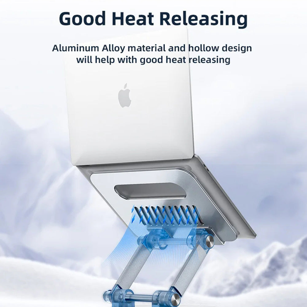 Podstavec Yesido LP06 pre laptop 10inch - 17.3inch, Strieborný