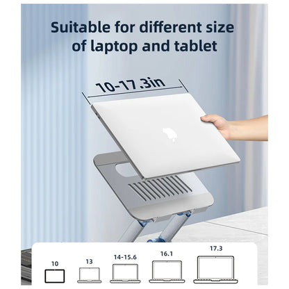 Podstavec Yesido LP06 pre laptop 10inch - 17.3inch, Strieborný