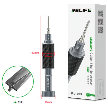 Skrutkovač Relife RL-729, Plochý kríž 2.5mm
