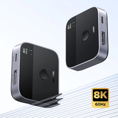 Switch Video DisplayPort / USB-C UGREEN 65878, Čierny