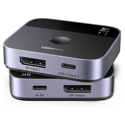 Switch Video DisplayPort / USB-C UGREEN 65878, Čierny