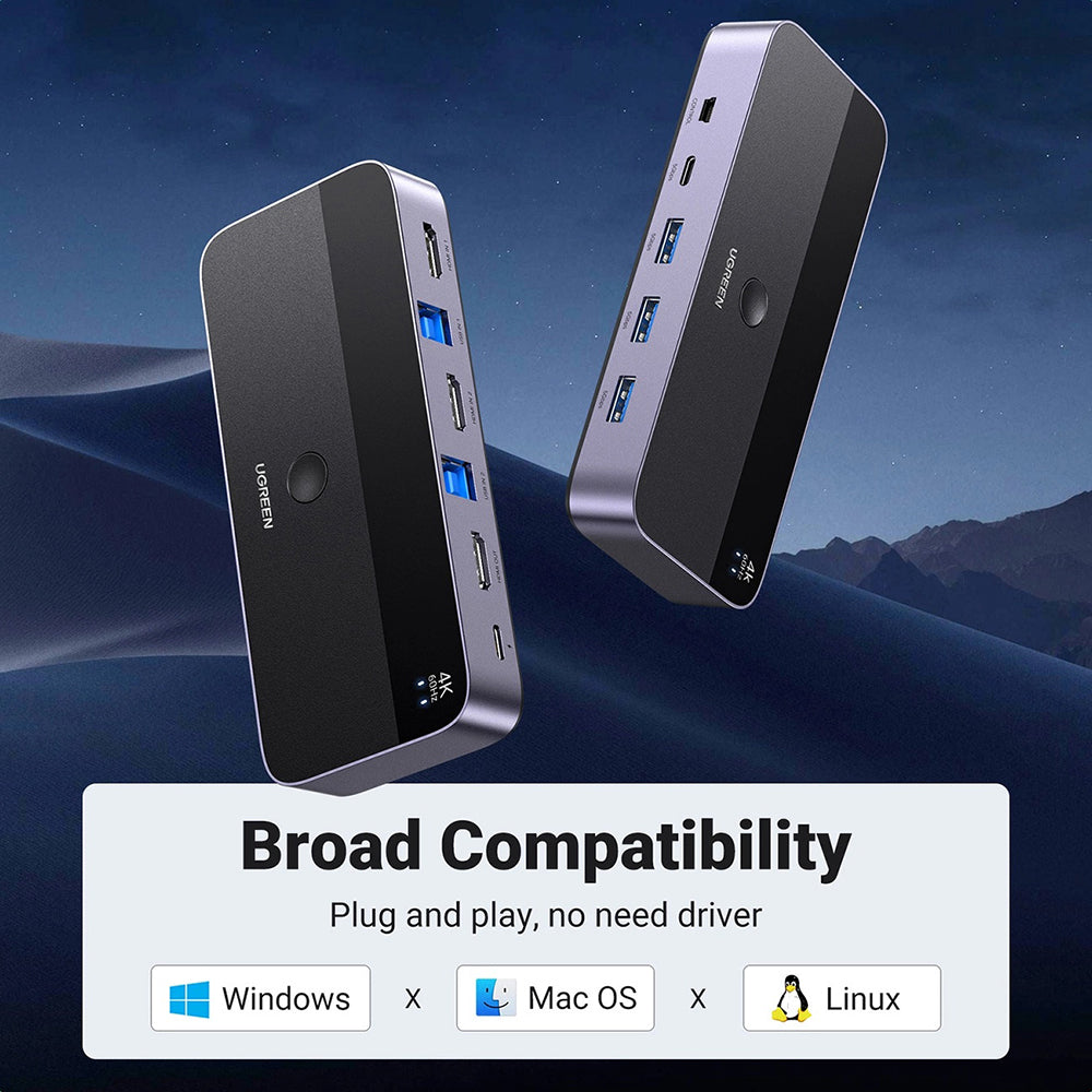 Switch Video HDMI UGREEN CM664, Čierny