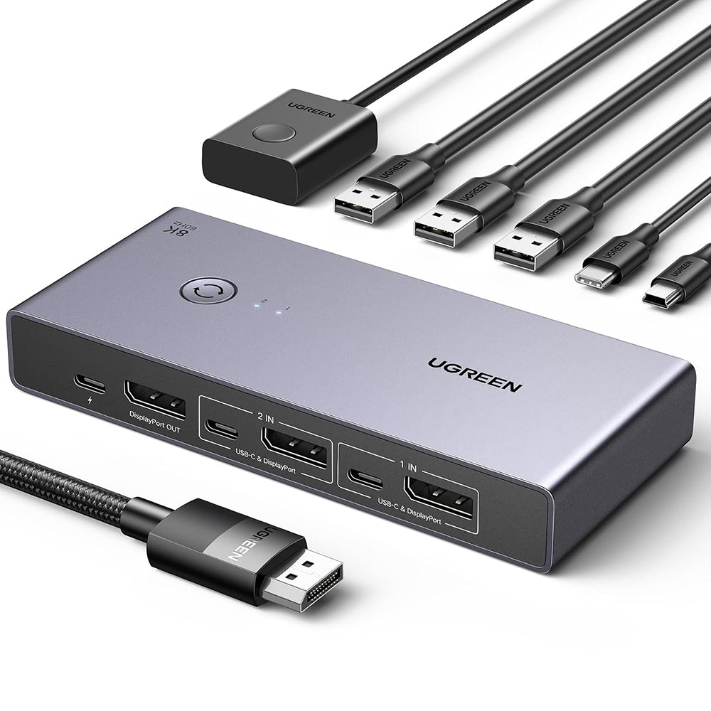 Switch Video DisplayPort UGREEN CM695 (25962), Čierny