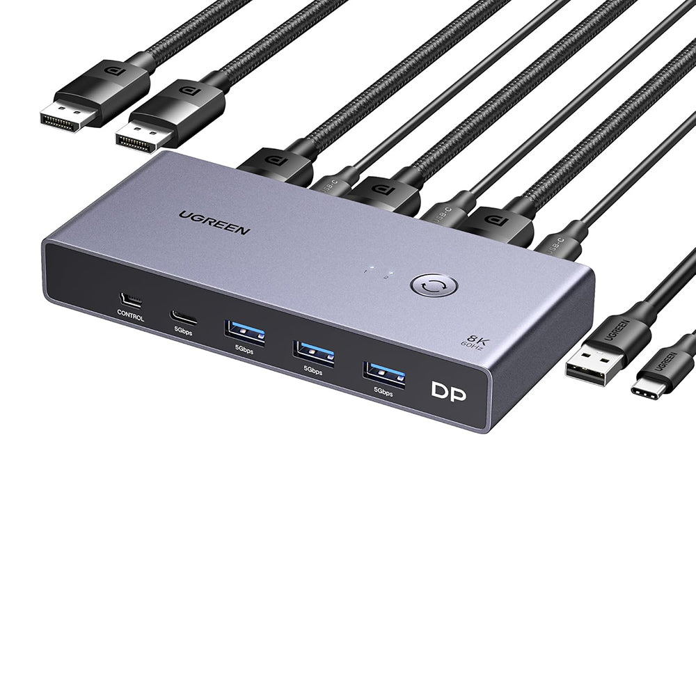 Switch Video DisplayPort UGREEN CM695 (25962), Čierny
