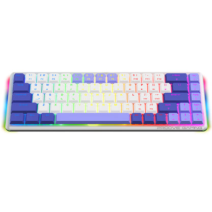 Bezdrôtová herná klávesnica Proove AFK, RGB, BT / Wi-Fi / káblové pripojenie, 1.5m, Biela WKAFKEN22002