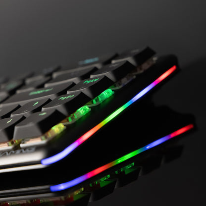 Bezdrôtová herná klávesnica Proove AFK, RGB, BT / Wi-Fi / káblové pripojenie, 1.5m, Biela WKAFKEN22002