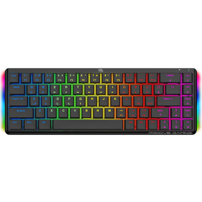 Bezdrôtová herná klávesnica Proove AFK, RGB, BT / Wi-Fi / káblové pripojenie, 1,5 m, čierna WKAFKEN22001