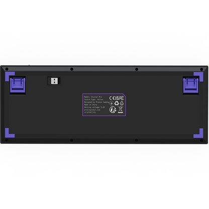 Klávesnica Gaming Wireless Proove Slicker Pro, RGB, BT / Wi-Fi / Wired, 1.8m, Čierna WKSLPEN22416