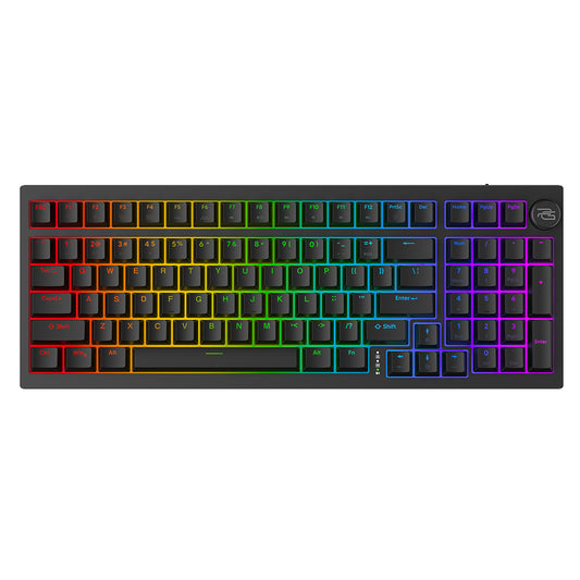 Klávesnica Gaming Wireless Proove Slicker, RGB, BT / Wi-Fi / Wired, 1.8m, Čierna WKSLEN00022401