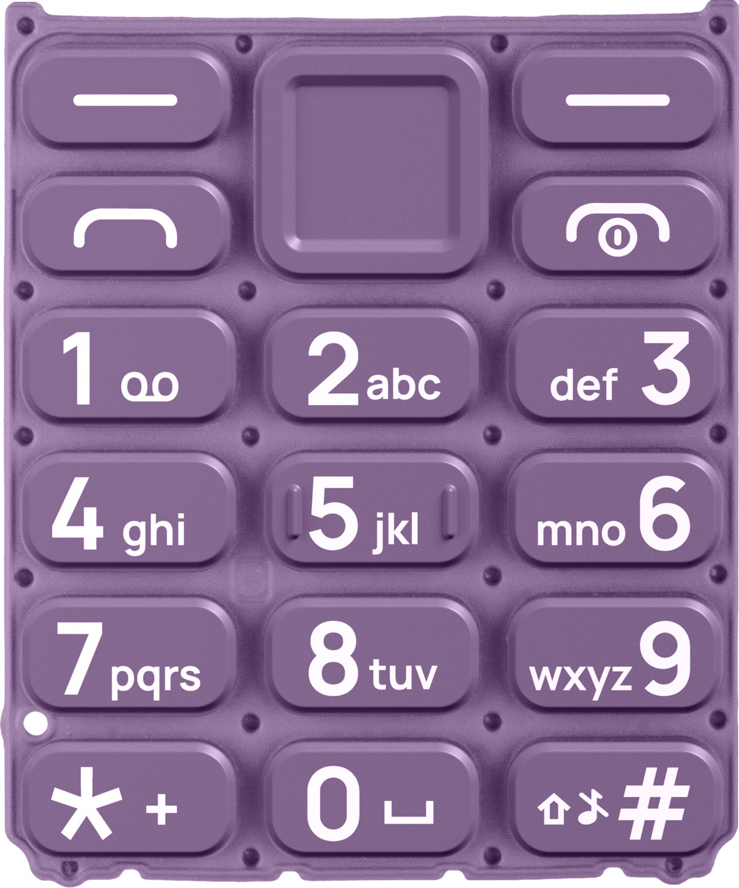 Latinská klávesnica pre HMD 105 / Nokia 105 (2024), fialová