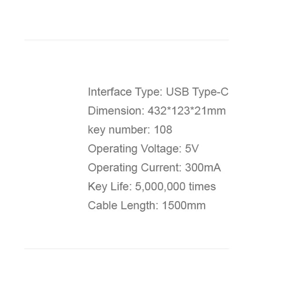 Klávesnica Wired USB HAVIT KB252, USB-C, 1.5m, Čierna