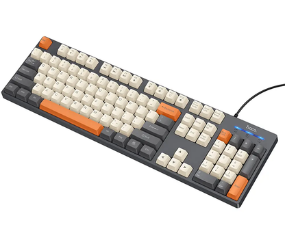 Káblová USB klávesnica HOCO GM61 Tri-Color, 1,45 m, sivá