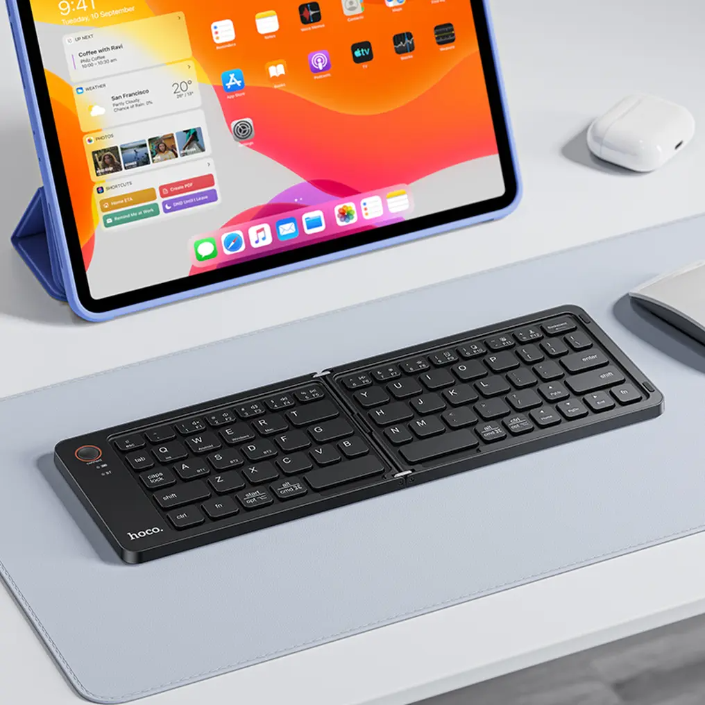 Skladacia Bluetooth klávesnica HOCO GM71 Foldable, čierna