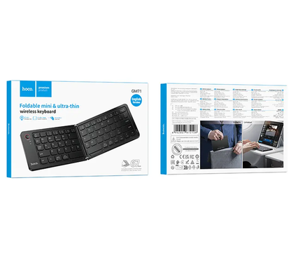 Skladacia Bluetooth klávesnica HOCO GM71 Foldable, čierna