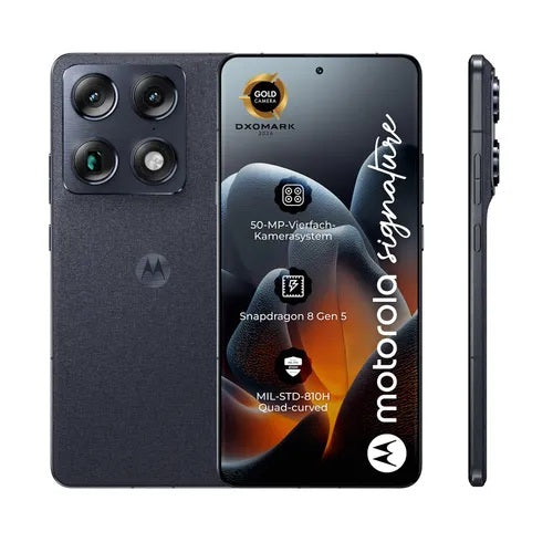 Motorola Signature 5G Mobile Phone, 512GB, 16GB, Pantone Carbon PBAB0002SE
