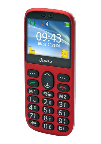 Mobilný Telefón Olympia Sun Komfort Dual SIM, Červený 2223