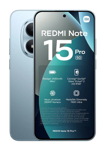 Mobilný telefón Xiaomi Redmi Note 15 Pro 5G, 512GB, 8GB, Glacier Blue