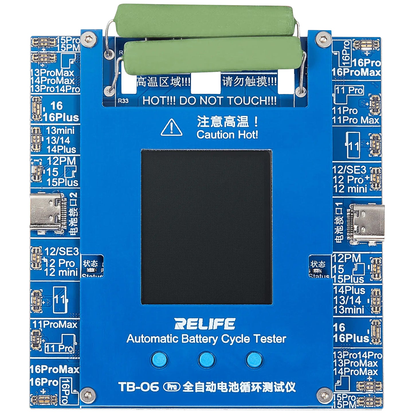 Tester Service Relife TB-06 Pro na kontrolu počtu cyklov batérie Apple iPhone 11 - 16 Series
