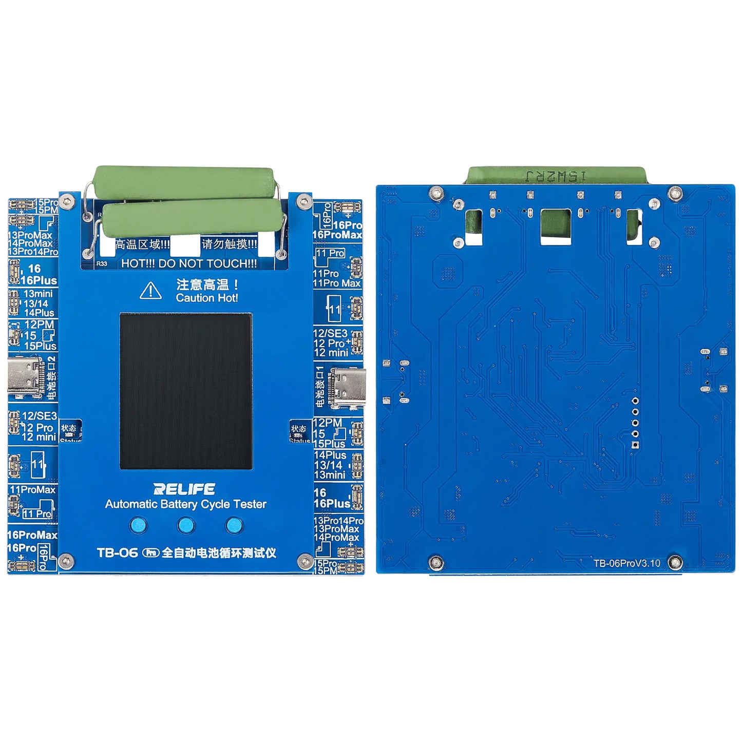 Tester Service Relife TB-06 Pro na kontrolu počtu cyklov batérie Apple iPhone 11 - 16 Series