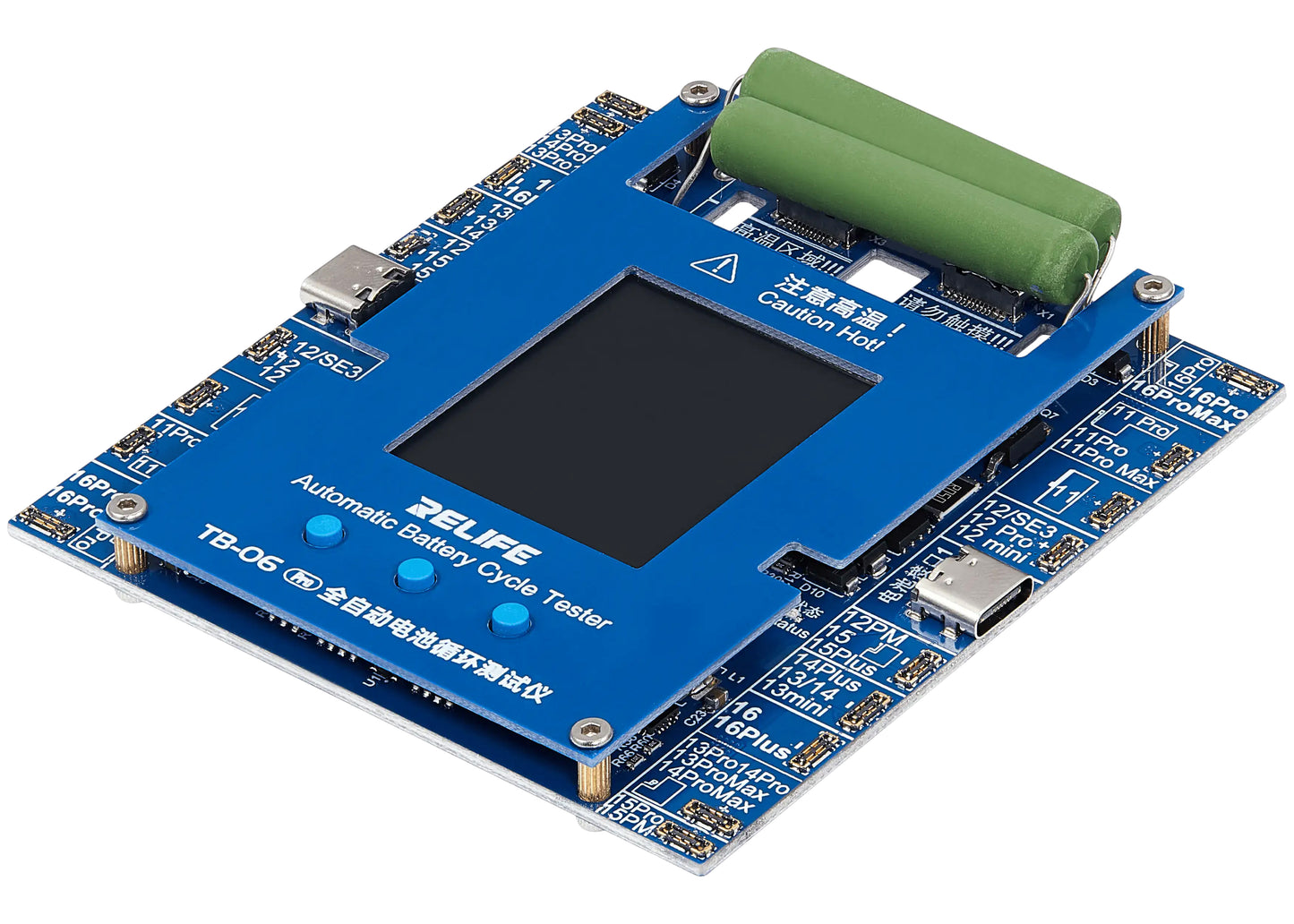 Tester Service Relife TB-06 Pro na kontrolu počtu cyklov batérie Apple iPhone 11 - 16 Series