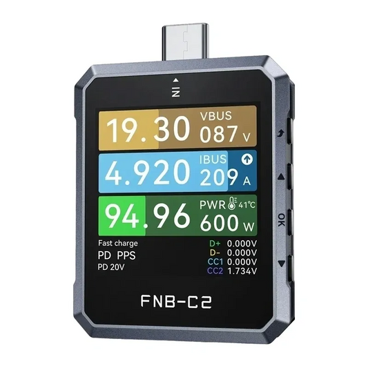 Tester napätia Fnirsi FNB-C2, USB-C
