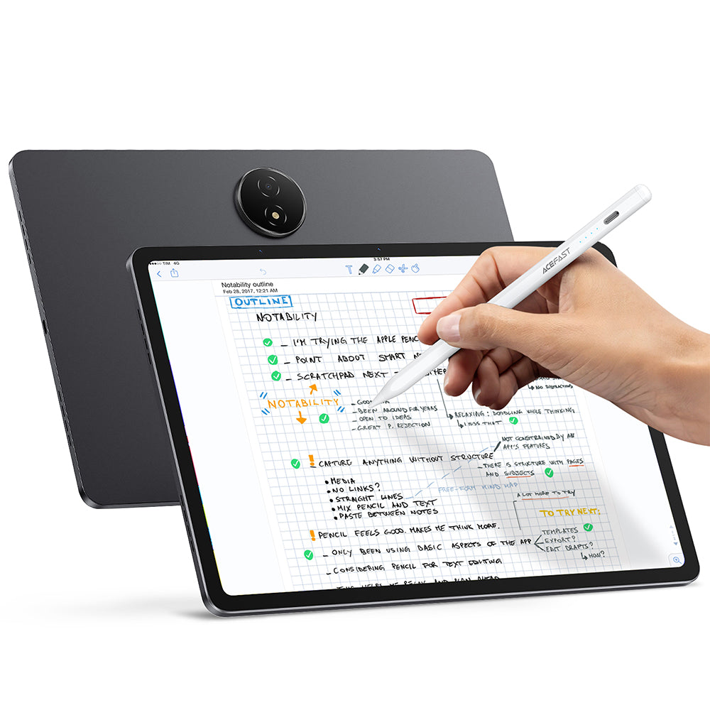 Dotykové pero Acefast V1, Aktívna verzia, Biela