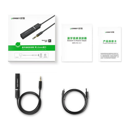 Bluetooth vysielač UGREEN CM107, AUX, Čierny