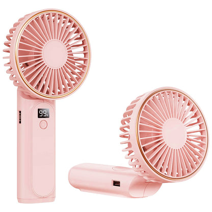 Prenosný ventilátor Techsuit M12, ružový