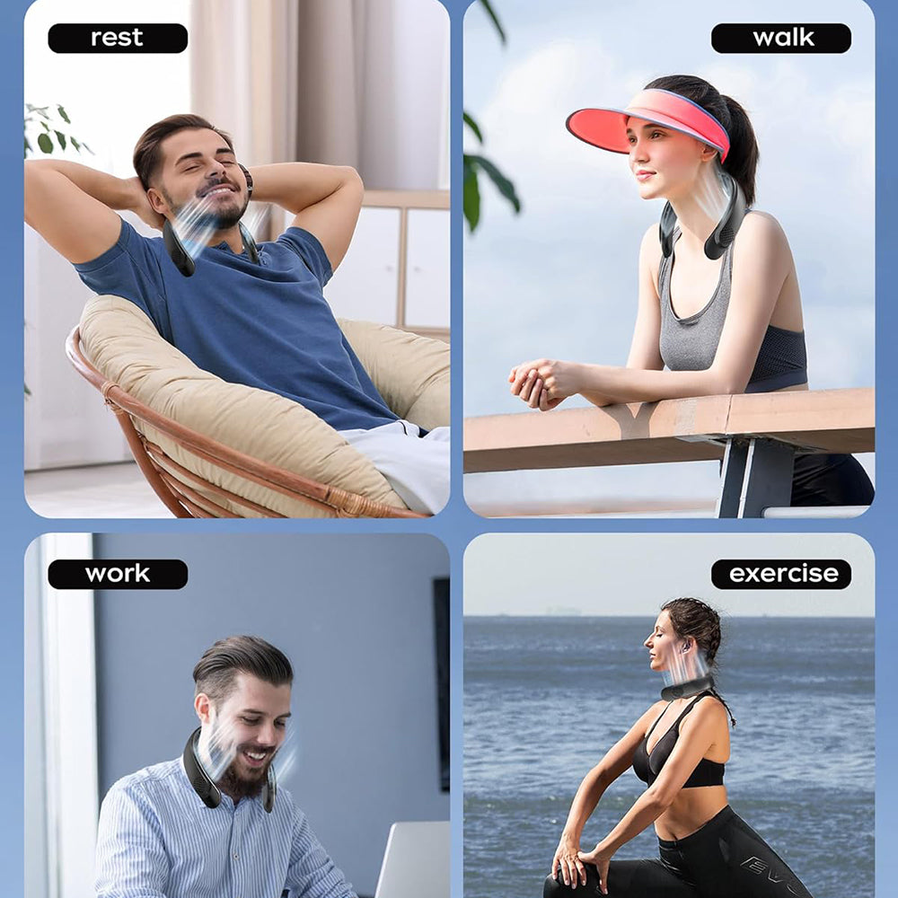 Prenosný ventilátor Techsuit S8, biely