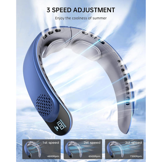 Prenosný ventilátor Techsuit S8, modrý