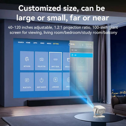 Projektor Yesido TV13, 720P, 190ANSI, Android 9.0, Biely
