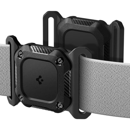Spigen Tough Armor držiak pre Apple AirTag na obojok domáceho zvieraťa, čierny